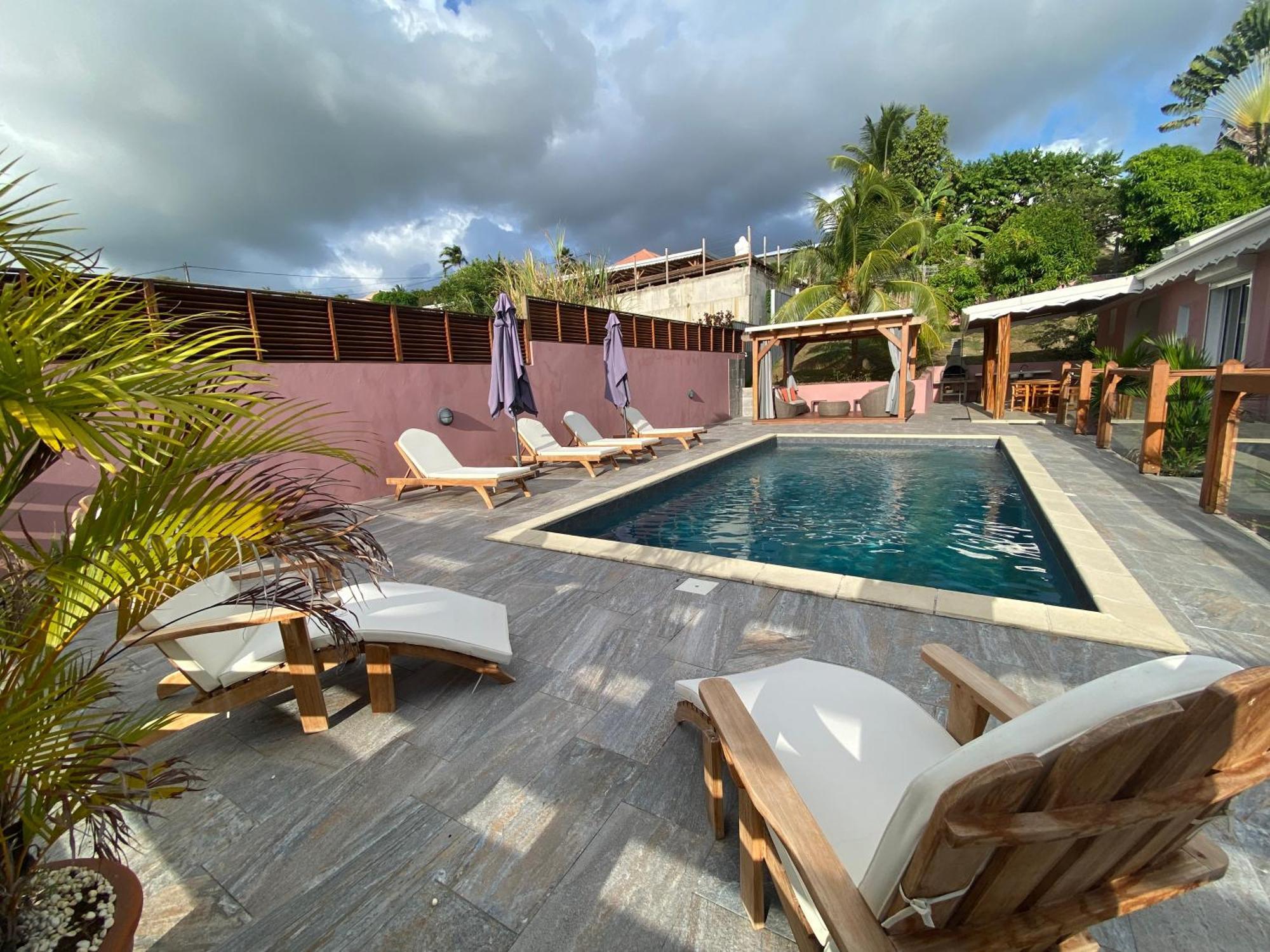 Villa Avec Piscine, Vue Sur Mer, Rocher Du Diamant Sainte-Luce Exteriör bild